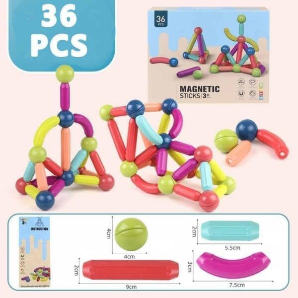 [36 PCS MAGIC MAGNETIC BLOCKS] Educational - Image 6