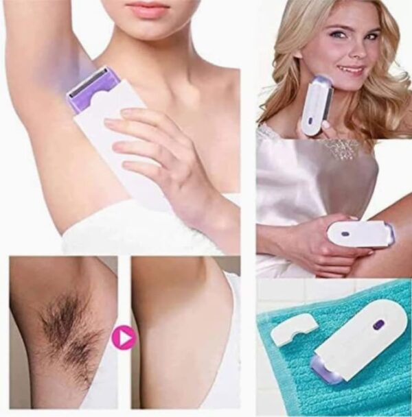 Finishing Touch Hair Remover Rechargeable Instant Painless Facial Body Hair Trimmer Shaver for Men and Women Hair Removal Tool for Face and Body - Image 6