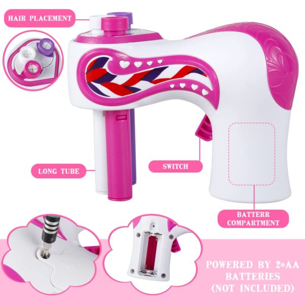 Electric Hair Braiding Machine Hair Beauty Fashion Salon Toy Kit| Educational Toy for Kids | Fun & Learning Toy Set - Image 2