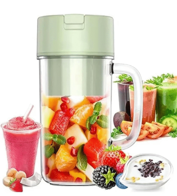 Portable Juicer Blenders For Smoothies And Juices, USB Rechargeable Mini Juicer Bottle Mixer Shake Maker Machine With 1800Mah Rechargeable Battery, Smoothie Blender