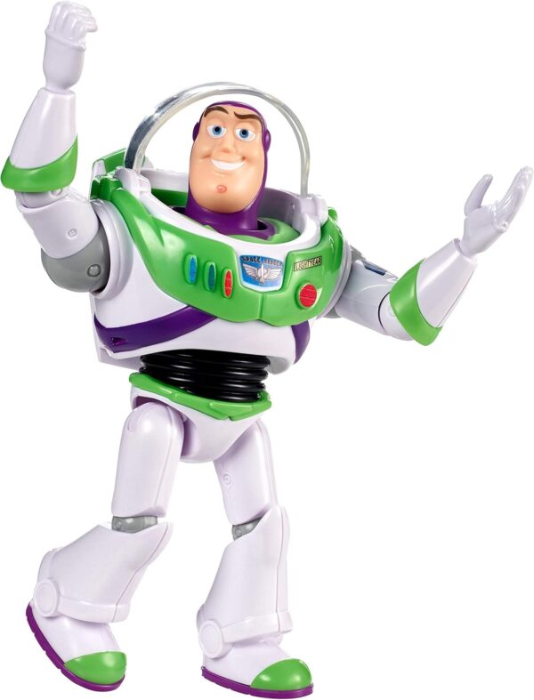 TOY Buzz Action Figure Toy for Kids | Flashing Light & Projection | 360° Rotating Body | Flexible Joints | Interactive Robot Toy | Battery Operated