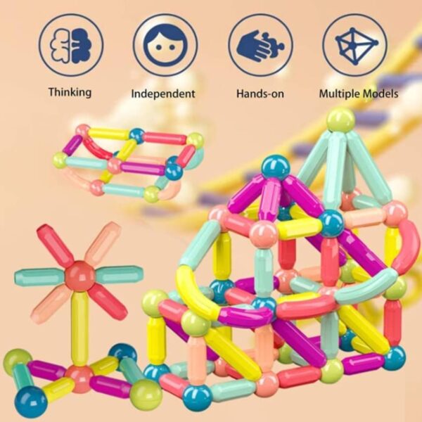 [36 PCS MAGIC MAGNETIC BLOCKS] Educational - Image 2