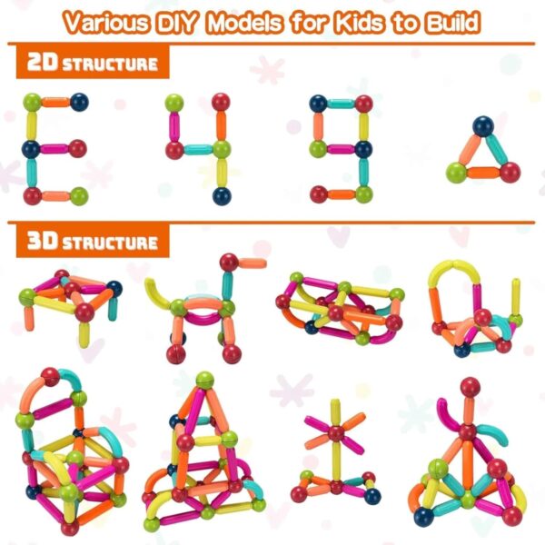 [36 PCS MAGIC MAGNETIC BLOCKS] Educational - Image 4