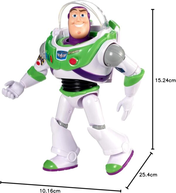 TOY Buzz Action Figure Toy for Kids | Flashing Light & Projection | 360° Rotating Body | Flexible Joints | Interactive Robot Toy | Battery Operated - Image 2