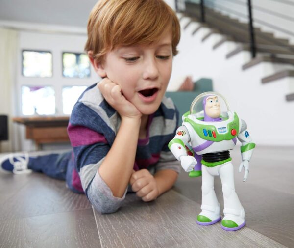 TOY Buzz Action Figure Toy for Kids | Flashing Light & Projection | 360° Rotating Body | Flexible Joints | Interactive Robot Toy | Battery Operated - Image 3