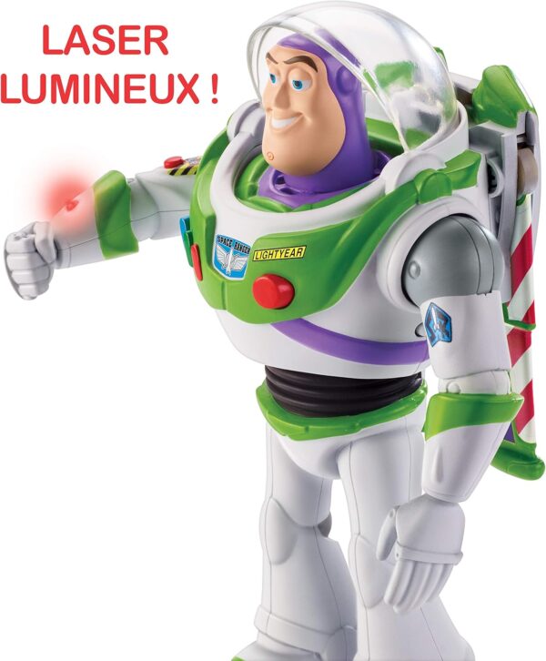 TOY Buzz Action Figure Toy for Kids | Flashing Light & Projection | 360° Rotating Body | Flexible Joints | Interactive Robot Toy | Battery Operated - Image 7