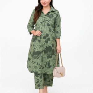 women Pastel Garden Printed Kurta Pant Set