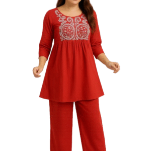 blossom-red-kurta-pant-set