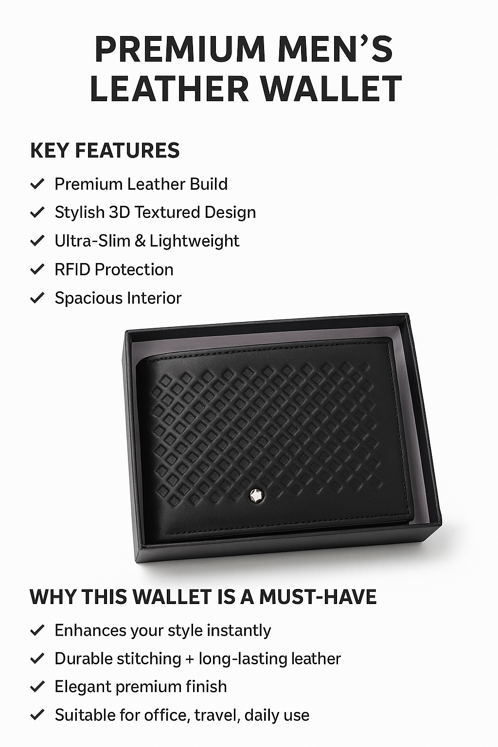 premium men's leather wallet 1 premium men's leather wallet