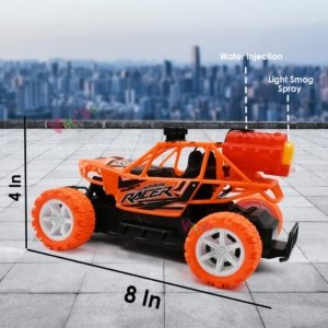 Rc Off-Road Speed Car With Water Mist Smoke Effect Remote Control Monster (Multicolour)