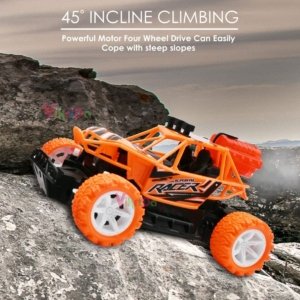 Rc Off-Road Speed Car With Water Mist Smoke Effect Remote Control Monster (Multicolour)