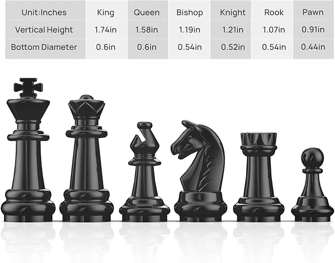 Magnetic Foldable Chess Set: 2 Magnetic Foldable Chess Set: - Image 2