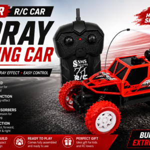 High Speed Remote Control Spray Car for Kids | RC Racing Car with Smoke Effect, Durable Build & Easy Control | Perfect Gift Toy