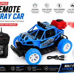 High Speed Remote Control Spray Car for Kids | RC Racing Car with Smoke Effect, Durable Build & Easy Control | Perfect Gift Toy