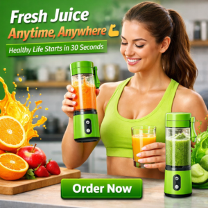 Portable Mini Juicer Blender Bottle | USB Rechargeable Smoothie Maker | 30 Sec Quick Blend for Gym, Travel & Home (Multi Colour)