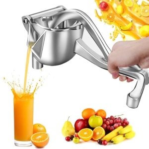 Premium Stainless Steel Hand Press Juicer for Fresh Citrus Juice.