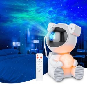 Astronaut Galaxy Projector, Star Projector with Timer and Remote, Galaxy Projector with Moon Lamp, LED Nebula Night Light for Kids, Adults, Room Decor, Gift
