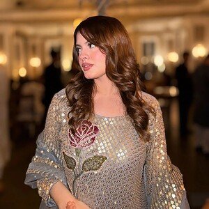 Silver Bloom Embroidered Suit Set