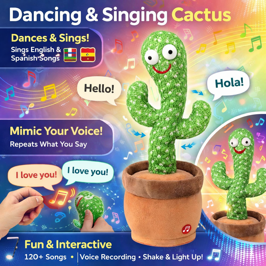 Dancing Cactus Talking Toy