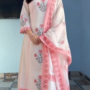 Summer Special Hand Block Print Cotton Ghera 3 piece Set collection is Arrived