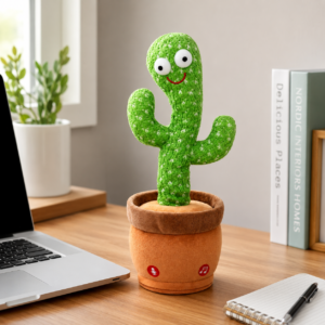 Dancing Cactus Toy – Talking, Singing & Recording Plush Electronic Toy for Kids (Age 1–10 Years)