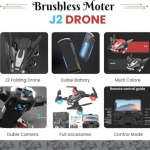 J2 Foldable HD Camera Drone – Fly Smart, Capture More