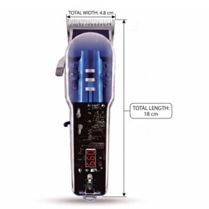 Professional Hair Clipper & Beard Trimmer Kit | Cordless T-Blade Hair Cutting Machine with LED Display