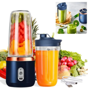 Home 93 Portable Electric Juicer Blender with 6 Blades & USB Rechargeable Battery
